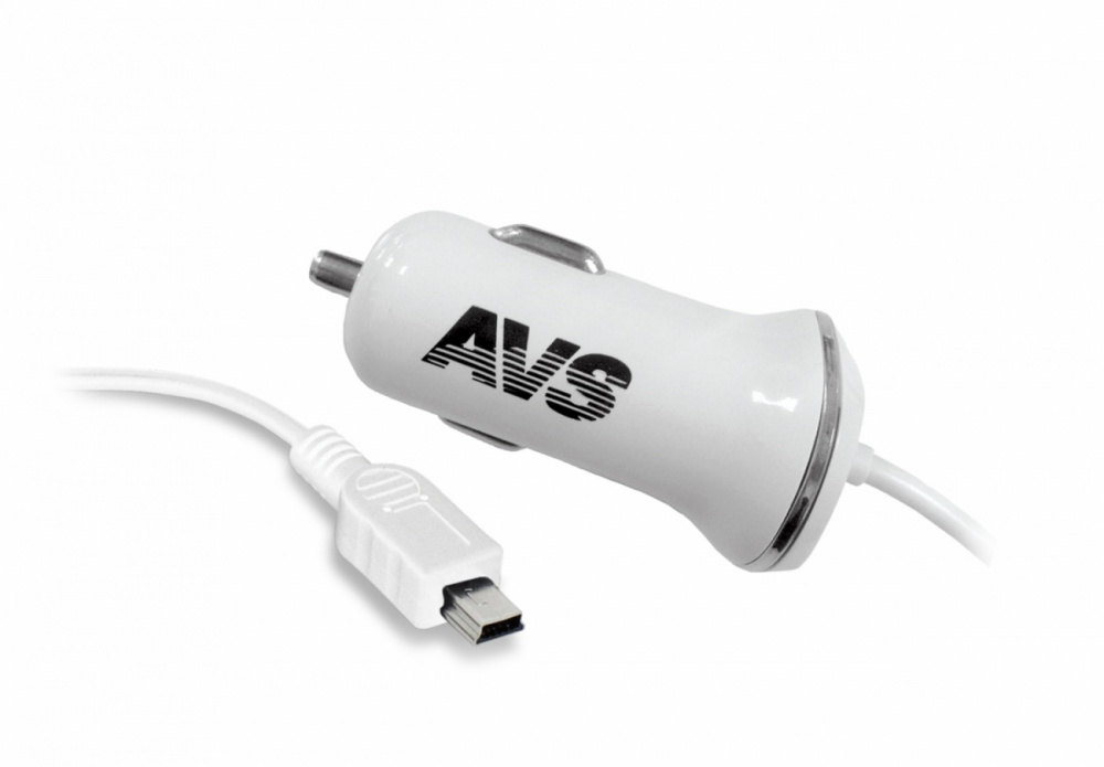 Зарядное видеорегистратора miniUSB 1,2А 12/24v (1м) AVS A78030S CMN-213