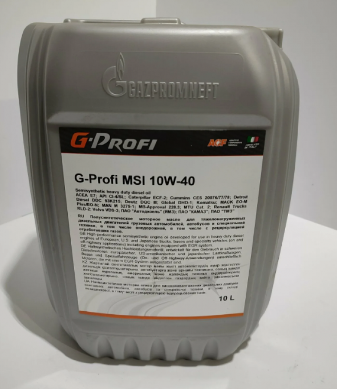 Масло моторное 10w40 Газпром G-Profi MSI 10 л. 253142020