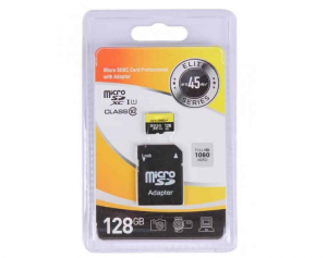 Карта памяти INTEGO microSDXC 128Gb Class 10 с адаптером 95mb/s
