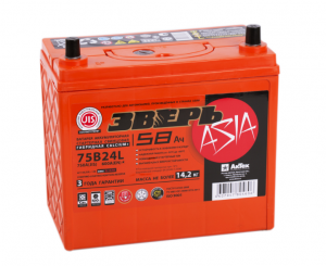 Аккумулятор Зверь Asia 58 3R о.п.
