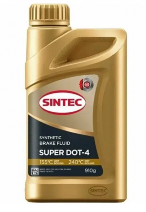 Тормозная жидкость "Дот-4" супер Sintec (910гр.)