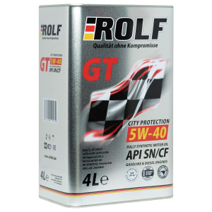 Масло моторное 5/40 GT / API SN/CF синт. 4л. (ROLF) (1/4) ж/б (ЧЗ)